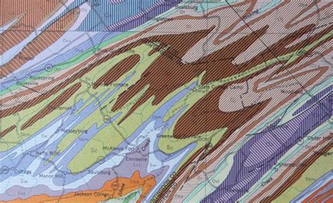 part of geologic map of Pennsylvania – Geology Pics