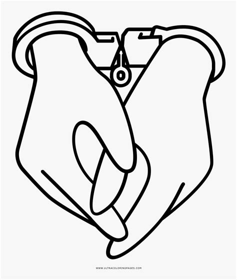 Collection Of Free Handcuffs Drawing Line Download - Easy Hands In Handcuffs Drawing, HD Png ...