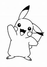 Pikachu Pokemon Coloring Pages  Print Color Craft sketch template