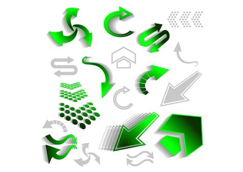 Green arrow icons 11017378 Vector Art at Vecteezy