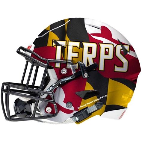 University Of Maryland Football Helmet Design - DREASU