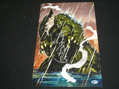 KENPACHIRO SATSUMA Signed GODZILLA Art 11x17 POSTER Autograph BAS BECKETT COA | #2023229519