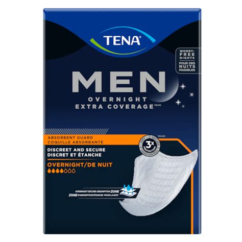 TENA Men Overnight Extra Coverage Guard | Incontinence pad