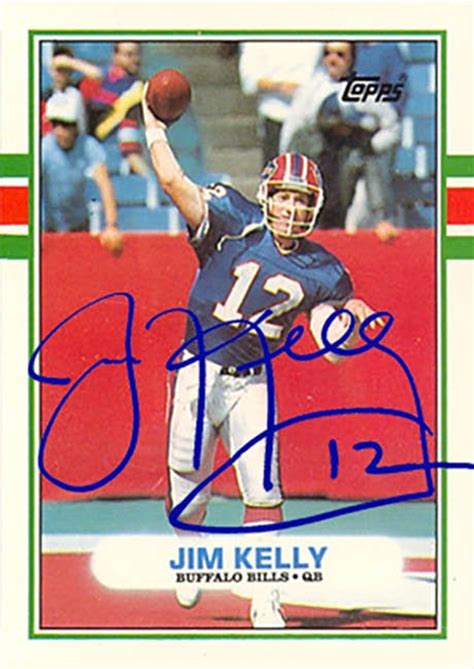 Jim Kelly AUTOGRAPH any Kelly Football Card YOUR CHOICE any | Etsy