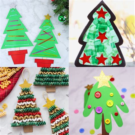 Christmas Tree Crafts for Kids - Six Clever Sisters