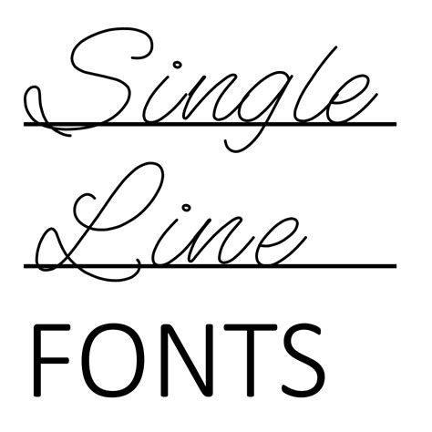 Single Line Fonts - So Fontsy