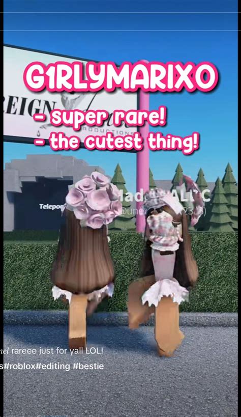 two paper dolls are standing in front of a sign that says, girlmarxo super rare the cutest thing