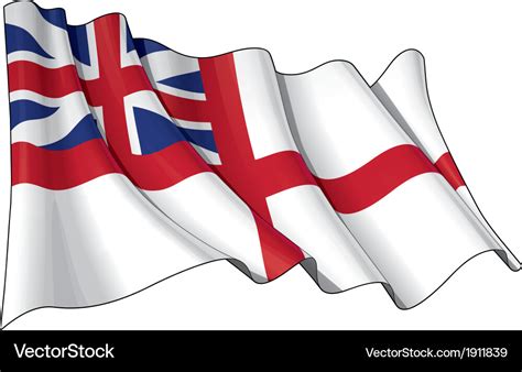 British navy flag 1606 1801 the kings colours Vector Image