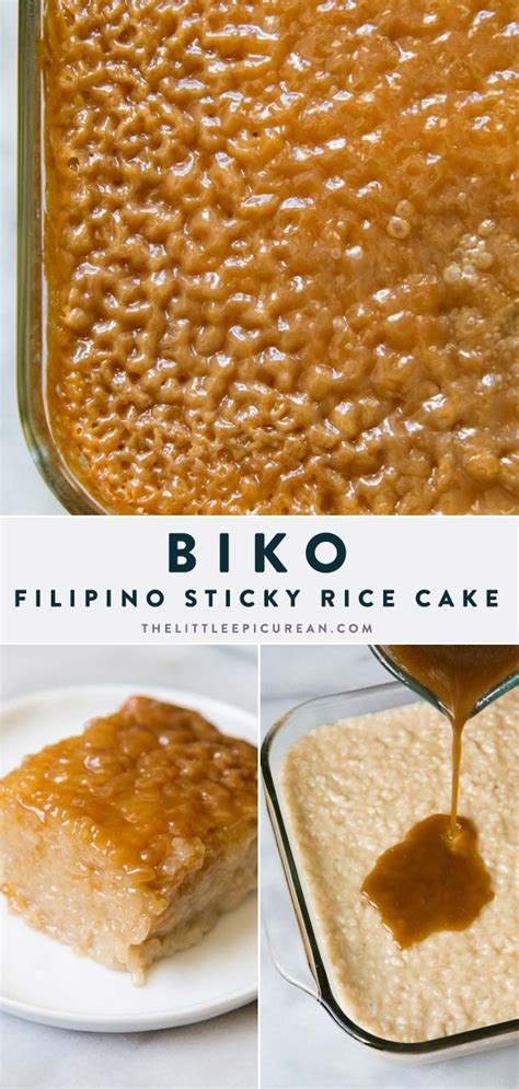 Biko Filipino Sticky Rice Cake