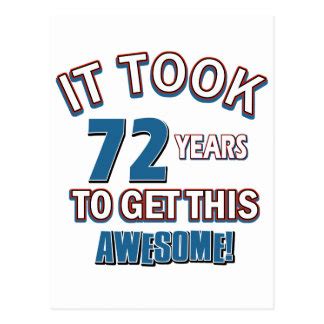 72 Years Birthday Cards | Zazzle