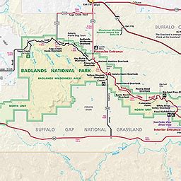 Badlands National Park Map | World Map 07