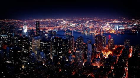 New York City Night View HD Wallpaper