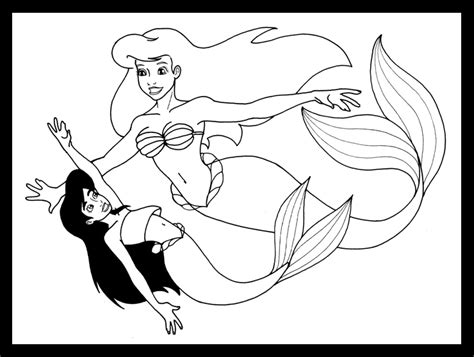 Ariel and Melody by whisperelmwood on DeviantArt