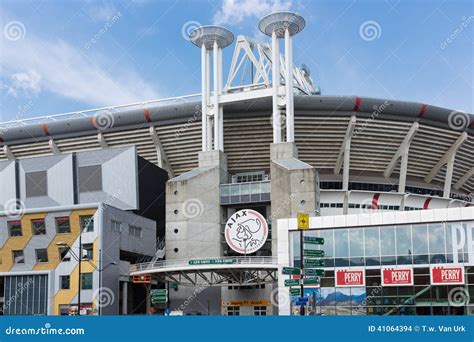 Exterior Soccer Stadium Iin Amsterdam, the Netherlands Editorial Stock Image - Image of center ...