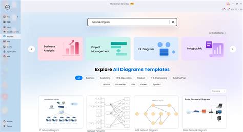 Network Diagram Templates for 20 Different Use Cases