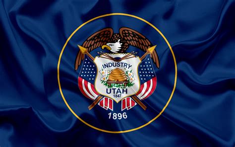 Download wallpapers Utah State Flag, flags of States, flag State of ...