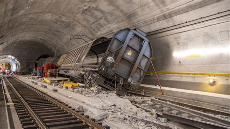 Key Swiss rail tunnel damaged by derailment won't fully reopen until next September