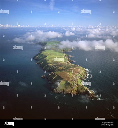 Lundy island view aerial hi-res stock photography and images - Alamy