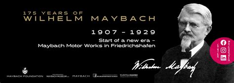 We're celebrating 175 Years Wilhelm Maybach! - The Wilhelm & Karl ...