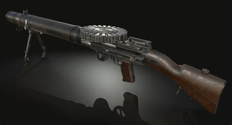 Lewis gun 3D model - TurboSquid 1382720