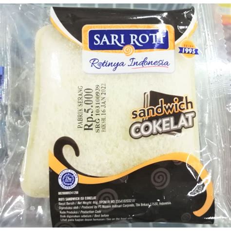 Jual Sari Roti Sandwich Cokelat 46gr | Shopee Indonesia