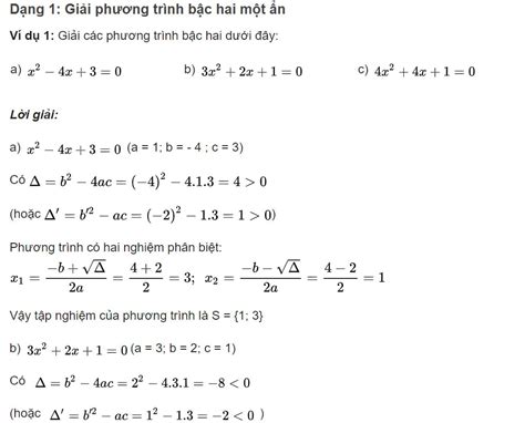 Cách tính delta phẩy trong phương trình bậc 2 một ẩn - Toán học 9