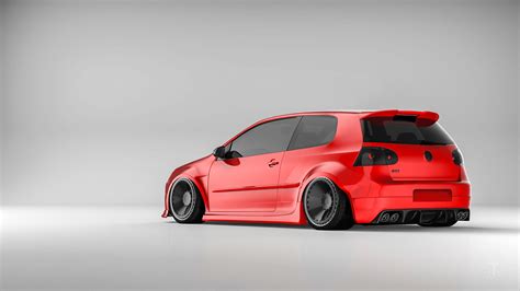 VW Golf V GTI widebody on Behance