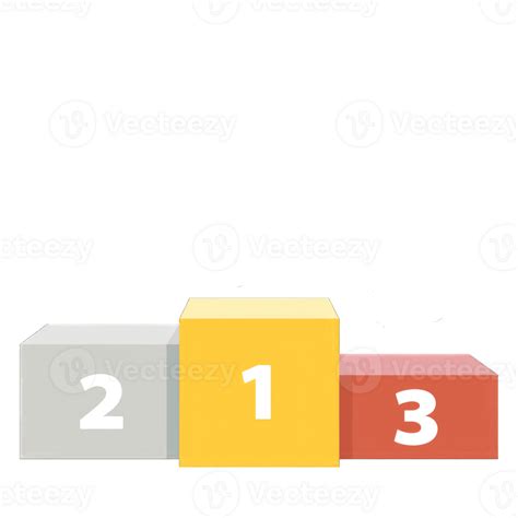 Winners podium. Colorfull Vector illustration. Transparent background, Generative AI 27451323 PNG