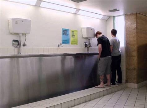 Three Requirements for Male Bonding at Trough Urinals | Urinals, Trough, Mens bathroom