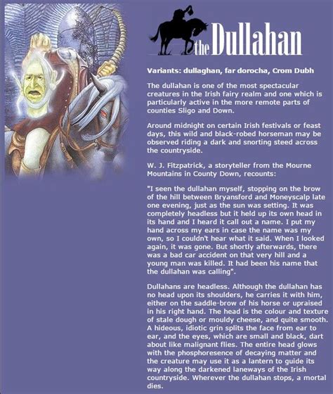 Hidden Ireland | The Dullahan | Irish mythical creatures, Celtic myth, Mythical creatures art