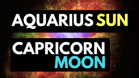 Aquarius Sun Capricorn Moon | astroligion.com