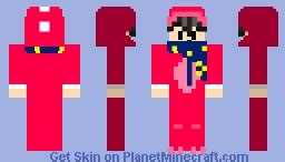 red T-rex Minecraft Skin