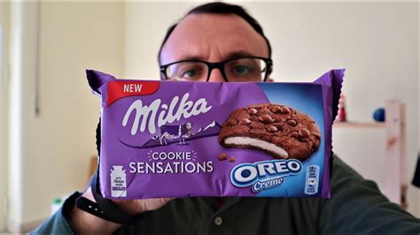 Milka Cookies Sensation Oreo Creme | Food Review - YouTube