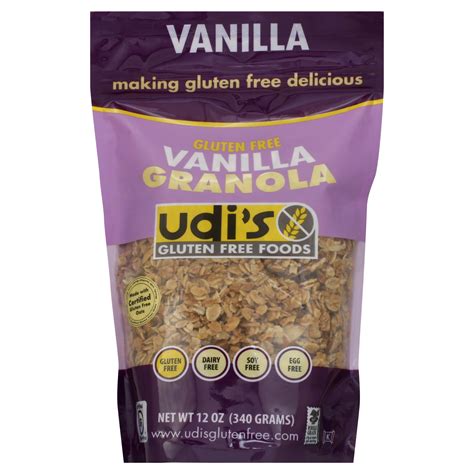 Udi's Gluten Free Vanilla Granola 12 oz