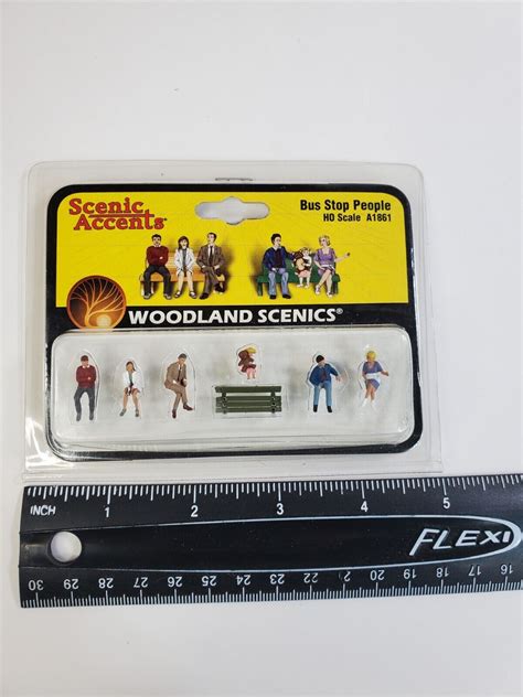 Woodland Scenics HO Scale Scenic Accents Figures/People Set Bus Stop People (6) | eBay