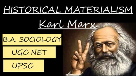 Historical Materialism| Karl Marx| B.A. Sociology| UPSC| - YouTube