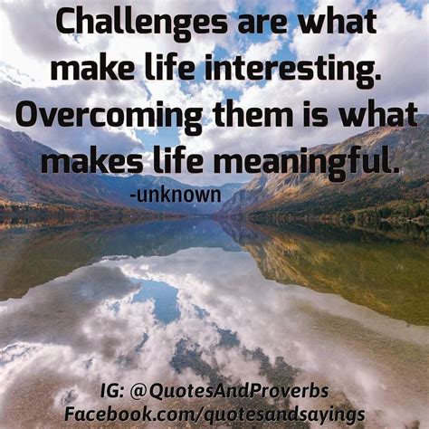 Challenges are what make life interesting. them