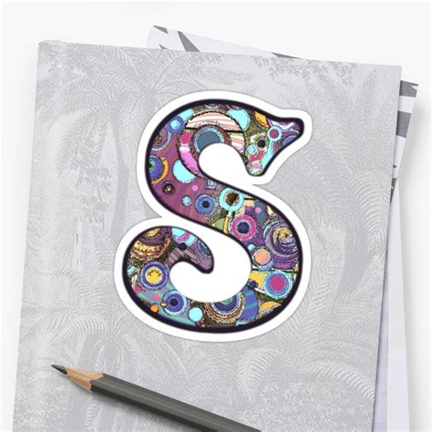 "The Letter S" Sticker by gretzky | Redbubble