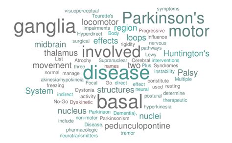 Basal Ganglia Lecture – Word cloud – WordItOut