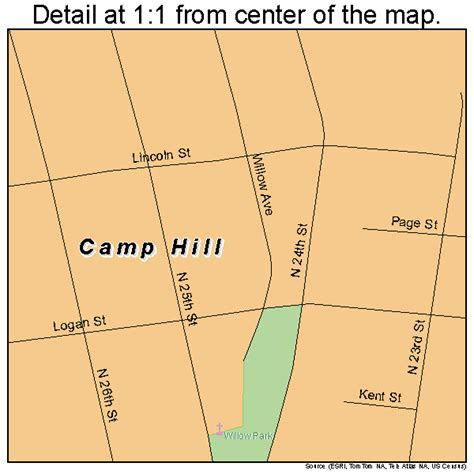 Camp Hill Pennsylvania Street Map 4211000