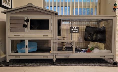 AIVITUVIN Two Story Indoor Outdoor Rabbit Hutch, 46% OFF