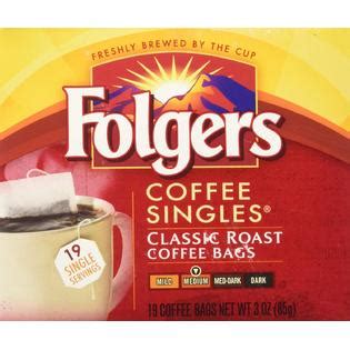 Folgers Coffee Singles Classic Roast-19 Coffee Bags