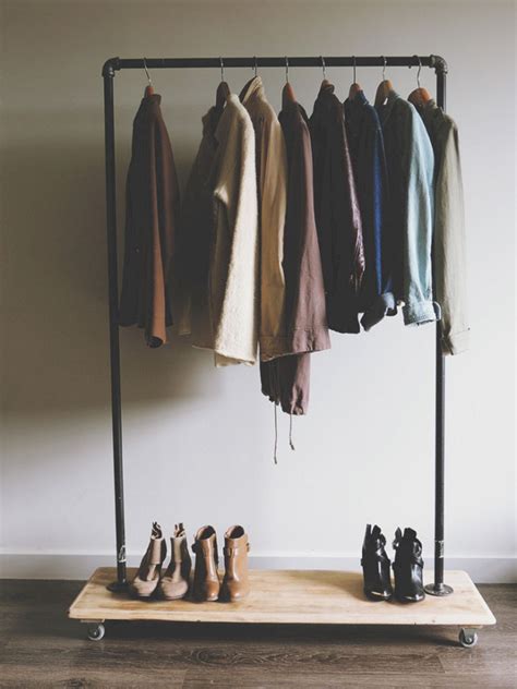 Hanging Clothes Racks, Diy Clothes Rack, Clothing Racks, Clothes Storage, Clothes Rail, Hanging ...