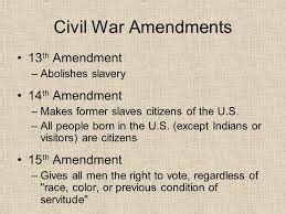 Ms. Haughey's History Class: The Civil War Amendments