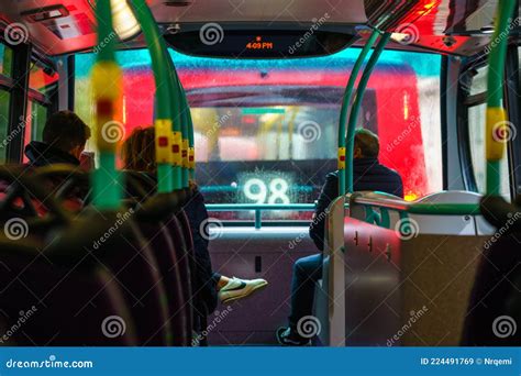 Interior of Second Floor of Double-decker Bus Editorial Stock Image - Image of inside ...