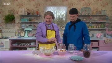 CBEEBIES Gigglebiz Dina Lady Makes Her Own Version Of Rock Cakes : Milo ...