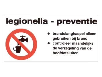 Pictogram legionella bacteria prevention - Saval