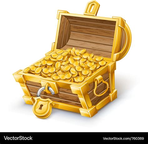 Treasure chest Royalty Free Vector Image - VectorStock