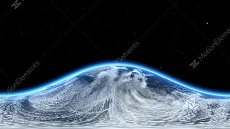 360 VR - Earth From Space - Northern Hemisphere. 1min Loop Stock video footage | 9539335