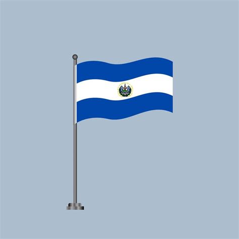 ilustración de la plantilla de la bandera de el salvador 13368967 ...